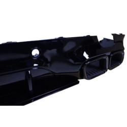 Diffuser compatible with mercedes cls c257 double exhaust pieces glossy black square