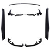 Bodykit compatible con BMW Serie 5 / I5 G60 spoiler conjunto de alto brillo negro