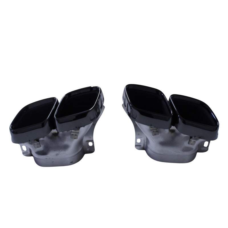 (PARTE) Rivestimento dello scarico per Mercedes Classe S W223 nero quadrato