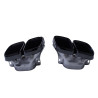 (PARTIE) Garniture d'échappement pour Mercedes Classe S W223 noire carrée