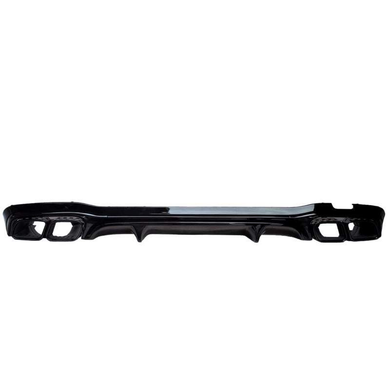 (PARTE) Difusor trasero compatible con Mercedes Clase E W213 S213 negro brillante completo