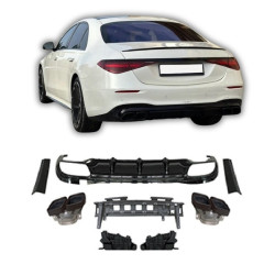 Diffuser compatibel met Mercedes S63 AMG W223 look