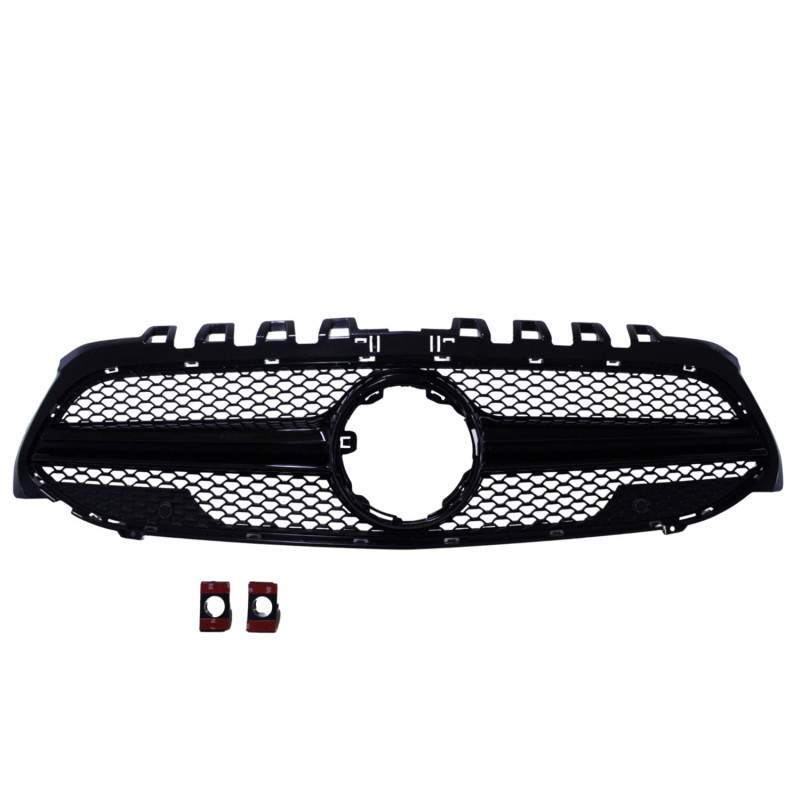 Grille compatible avec Mercedes Classe A W177 V177 noir (sans caméra)