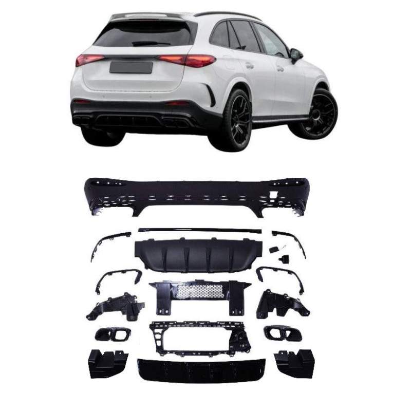 Diffusore per Mercedes GLC 63 AMG SUV X254 nero