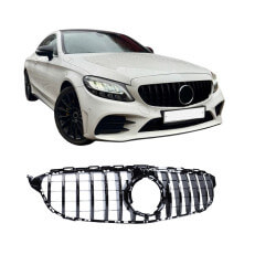 Grelha Mercedes-Benz Classe C W205 Facelift com câmara frontal preto brilhante