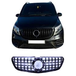 Mřížka kompatibilní s mercedes-benz w447 v class facelift black