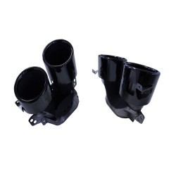 (PART) Uitlaatsierstukken zwart rond compatibel met Mercedes GLE GLS GLE coupe W167 X167 C167