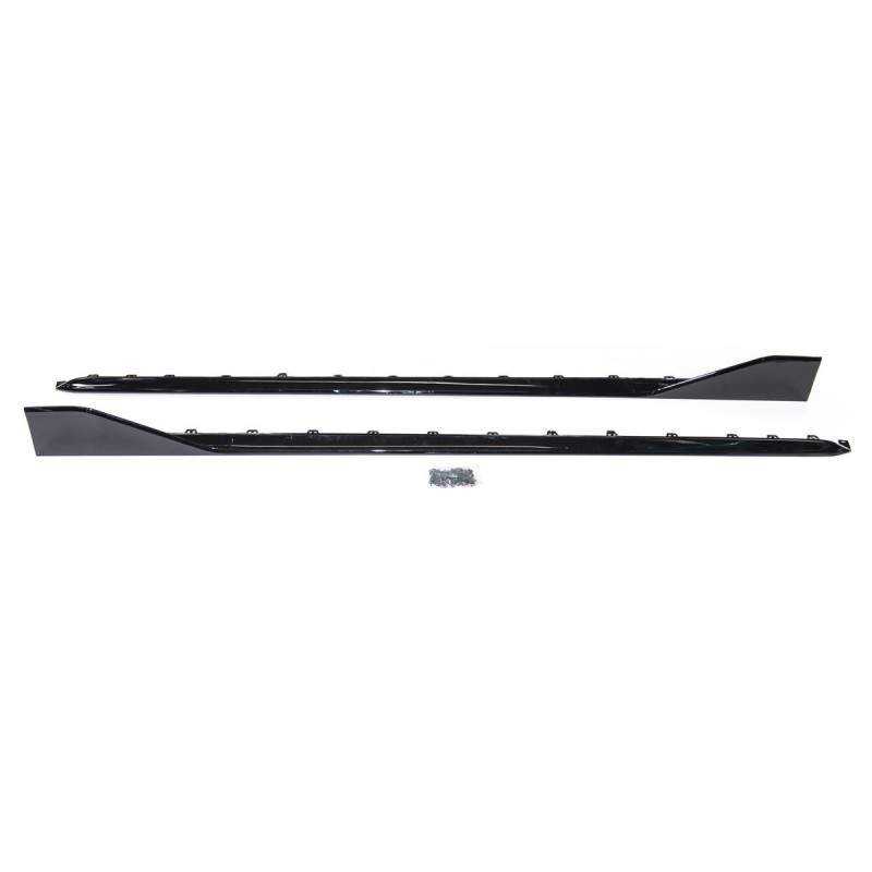 Praguri laterale compatibil cu BMW Seria 1 F40 hatchback negru lucios