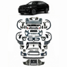 Kit carrozzeria BMW X6 G06 LCI 2023+ in stile M Competition | Con calandra nera e terminali di scarico