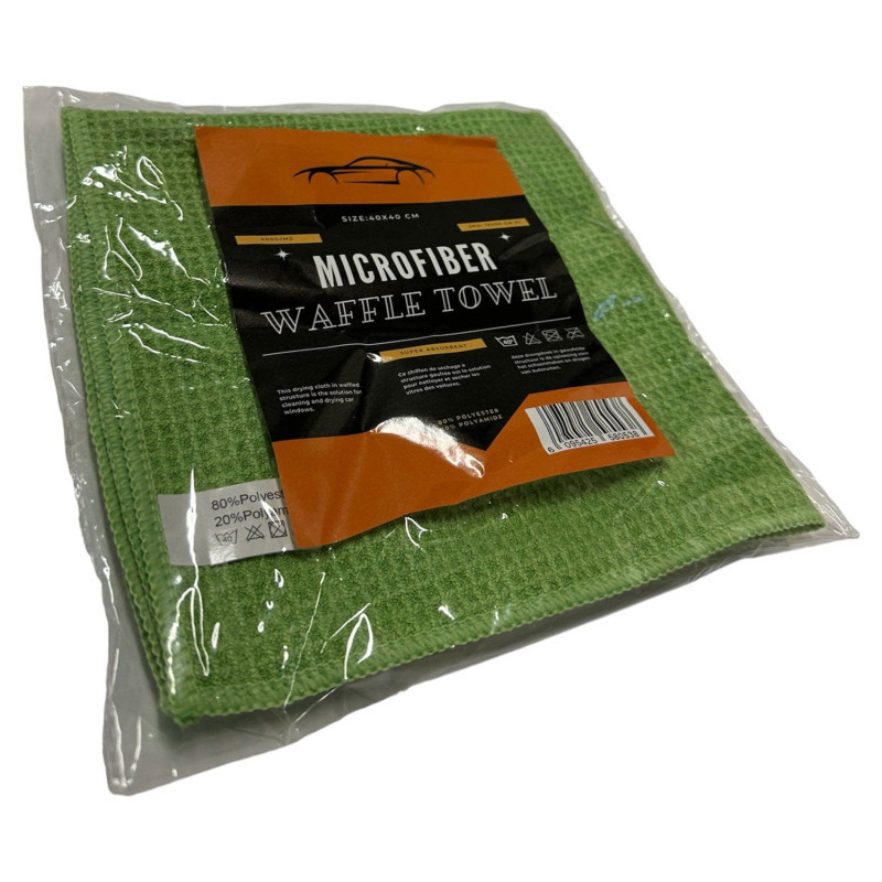 Car window drying cloth waffle texture microfiber