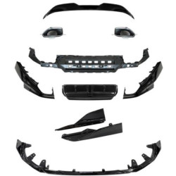 Glanzend zwart Aero Bodykit set BMW 2 Reeks (G42) Coupé 2022-2024