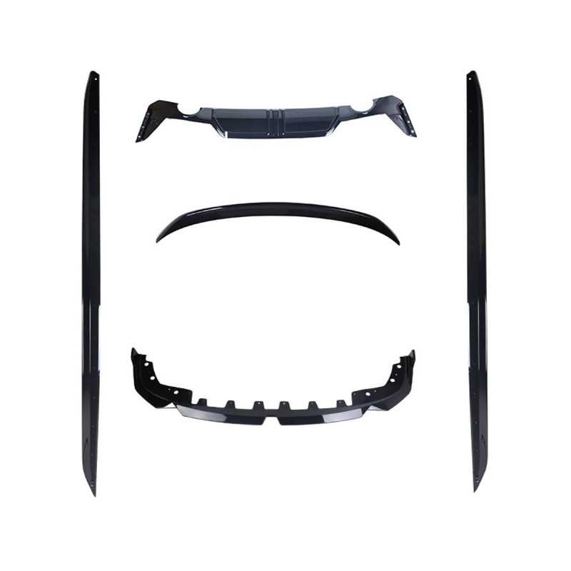 Aero bodykit uitvoering 1 glanzend zwart BMW 1 Reeks F40/M135i 2019+