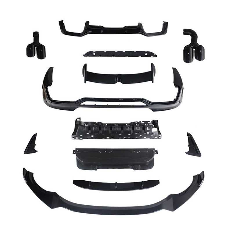 Aero bodykit BMW 4 Reeks G26 Gran Coupé sportuitvoering/M440i 2021+ met vierkante uitlaat links en rechts