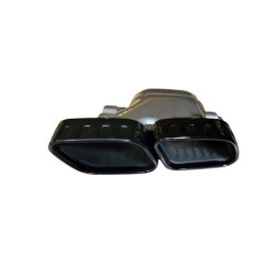 Diffusore Mercedes Classe E W213 terminali di scarico nero lucido squadrati (7)