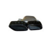 Diffuseur Mercedes Classe E W213 embouts d'échappement noir brillant carrés (7)