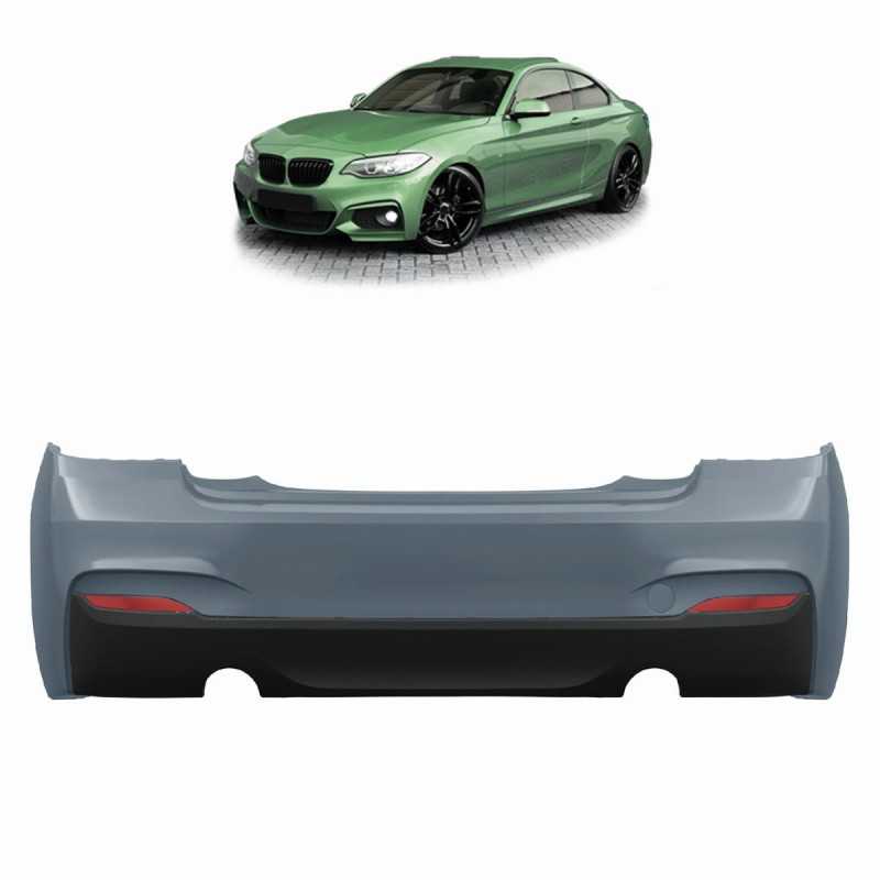 Achterbumper sport look met diffuser en PDC BMW 2 Reeks F22 Coupé/F23 Cabrio met 1 uitlaat links en 1 rechts (2013–2021)