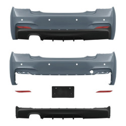 Aero sport achterbumper met diffuser en PDC BMW 2 Reeks F22 Coupé/F23 Cabrio met 2 uitlaten links (2013–2021)