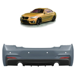 Aero sport achterbumper met diffuser en PDC BMW 2 Reeks F22 Coupé/F23 Cabrio met 1 uitlaat links en 1 rechts (2013–2021)