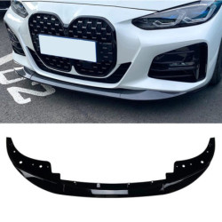 Frontspoiler kompatibel med BMW 4-serie G22 G23 coupé cabriolet blank sort