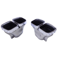 (PARTE) Tubi di scarico compatibili con Mercedes GLE GLS GLE coupé W167 X167 C167 cromo