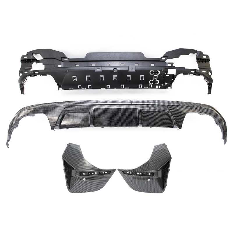 Sport achterbumper diffuser carbonlook BMW 4 Gran Coupé (G26) 2021+