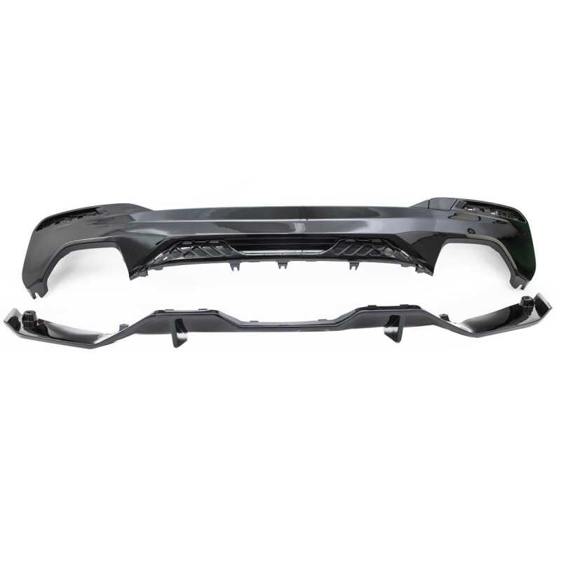 Performance achterbumper diffuser glanzend zwart BMW 5 Reeks G30 G31 2017-2023