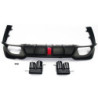 Achterbumper diffuser matzwart LED BMW 3 Reeks G20 G21 2019-2022