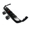 Achterbumper diffuser matzwart LED BMW 3 Reeks G20 G21 2019-2022