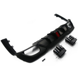 Achterbumper diffuser matzwart LED BMW 3 Reeks G20 G21 2019-2022