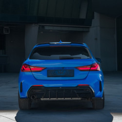 Achterbumper diffuser BMW 1 Reeks F40 sportuitvoering/M135i 2019-2024 glanzend zwart