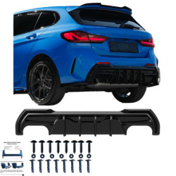 Galinio bamperio difuzorius BMW 1 serija F40 sportinė versija/M135i 2019-2024 blizgi juoda (8)