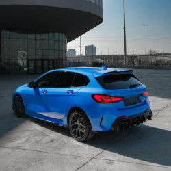 Achterbumper diffuser BMW 1 Reeks F40 sportuitvoering/M135i 2019-2024 glanzend zwart