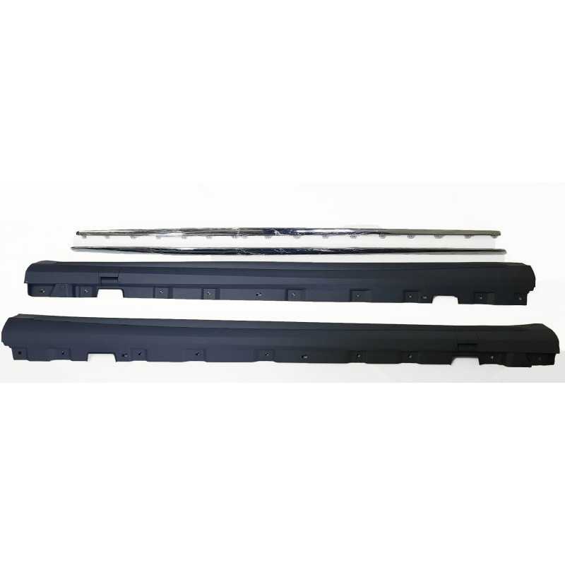 Sideskirts voor Mercedes S klasse lang W222 chrome inleg S65 AMG look