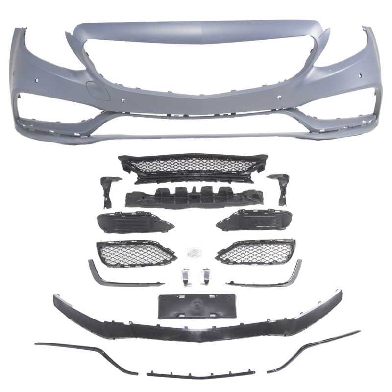 Para-choques visual AMG Line Mercedes Classe C W205 S205 C205 A205 Pre-Facelift com PDC