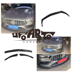 Voorspoiler Lip glanzend zwart Mercedes-Benz CLA C118 X118 2020-2024