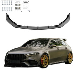 Sprednji spojler Mercedes-Benz A45 S aerodinamični paket W177/W177 facelift 2019+ sijajno črn
