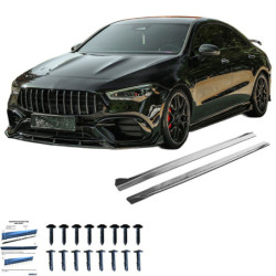 Stranski pragovi Mercedes-Benz CLA35/CLA45 C118 2019–2023, sijajno črni