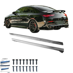 Stranski pragovi Mercedes-Benz CLA35/CLA45 C118 2019–2023, sijajno črni