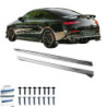 Minigonne laterali Mercedes-Benz CLA35/CLA45 C118 2019-2023 nero lucido