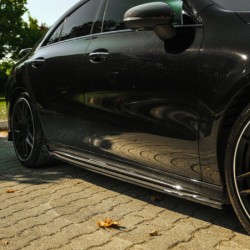Stranski pragovi Mercedes-Benz CLA35/CLA45 C118 2019–2023, sijajno črni