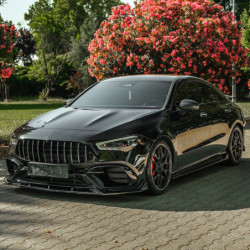 Stranski pragovi Mercedes-Benz CLA35/CLA45 C118 2019–2023, sijajno črni