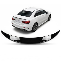 Spoiler de mala preto brilhante compatível com Mercedes-Benz Classe A V177 sedan 2018+
