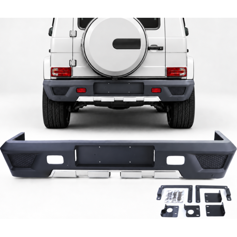 Parachoques trasero compatible con Mercedes Clase G (W463) Cabrio 1989-2018 AMG