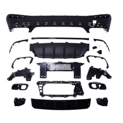 (PART) Diffuser compatible with Mercedes GLC 63 AMG SUV X254 black
