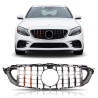 Grille compatibel met Mercedes C-Klasse W205 Rood Carbon GT