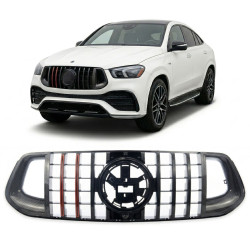Grille compatibel met Mercedes GLE V167 C167 2018+ Carbon-look