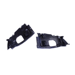 Difusor negro brillante con borde plateado compatible con Mercedes E coupé cabrio C238 A238 cromado puntas de escape redondas