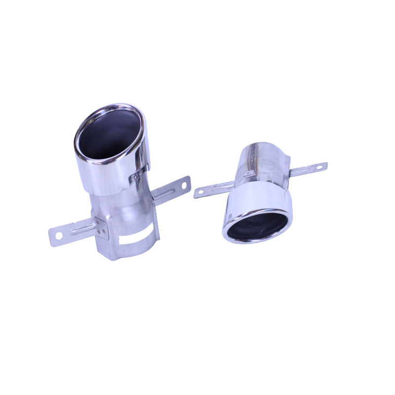 (PART) Exhaust pipes compatible with Mercedes A class W177 chrome round single