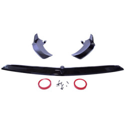 Front spoiler lip compatible with Mercedes C class W206 glossy black