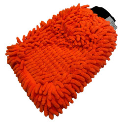 Wash glove chenille orange